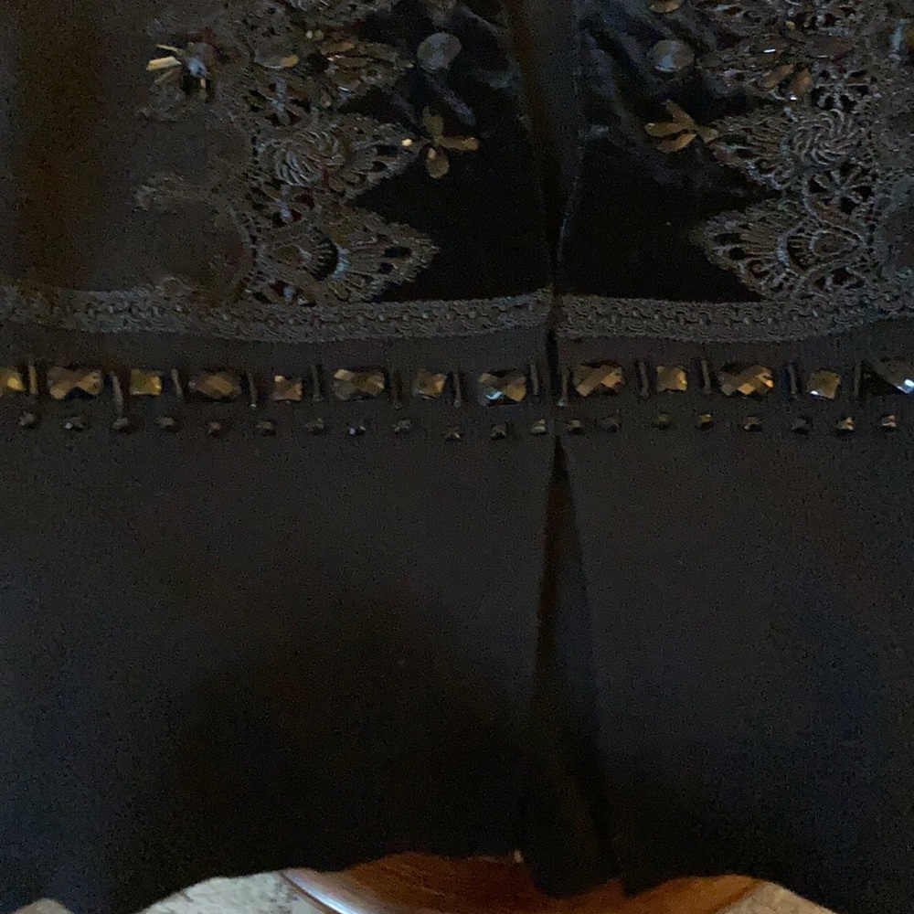 Chico Tonal novelty cardigan sweater black SZ / 1. - Picture 7 of 8